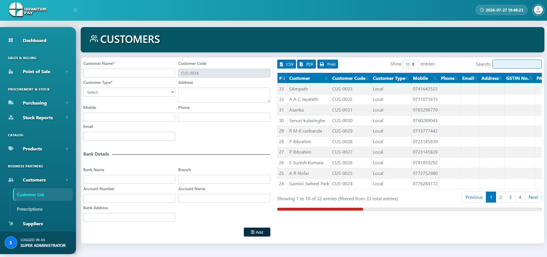 Customer Management